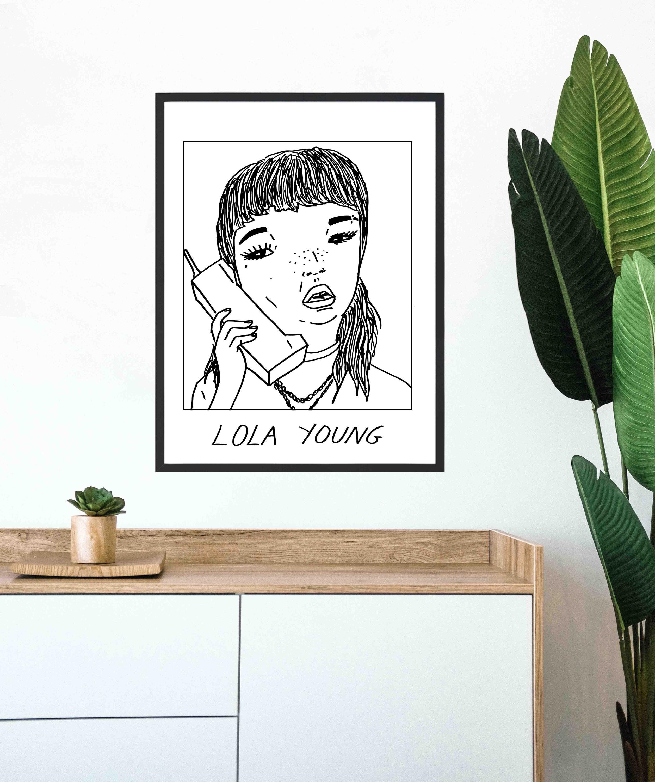 does lola young smoke cigarettes Badly Drawn Celebs - Lola Young - Poster / Print - BUY 2 GET 3RD FREE -  Free Delivery
