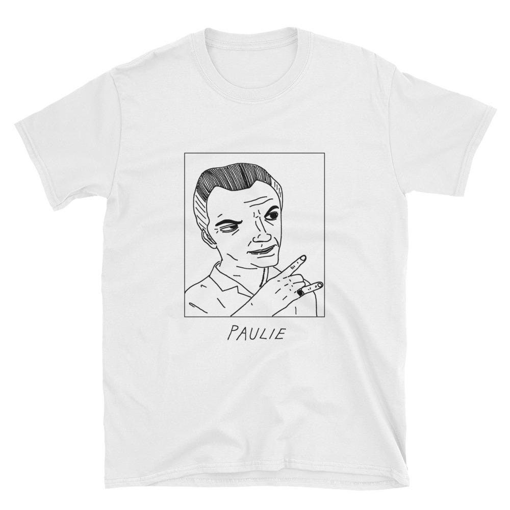Badly Drawn Celebrities - Paulie The Sopranos Unisex T-Shirt Free Worldwide Delivery