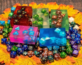 Gelatinous Dice Soap!-  Inspired by DnD and RPGs! - Free Mystery Dice set and Miniature!