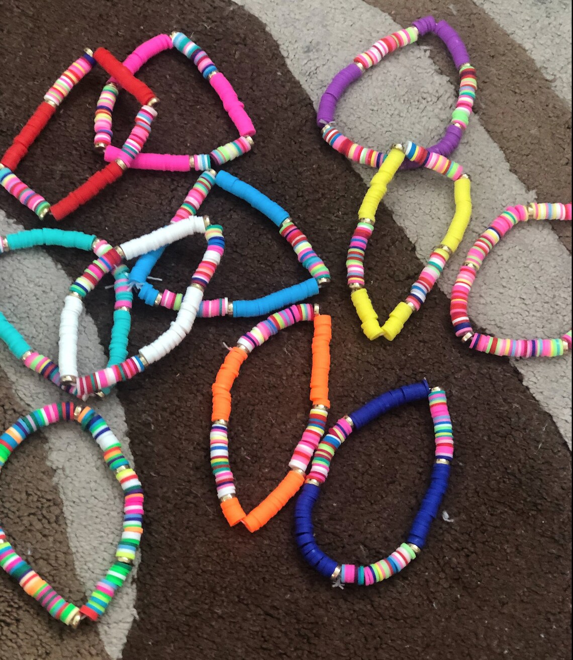 Polymer Clay Bracelets Assorted colours Etsy