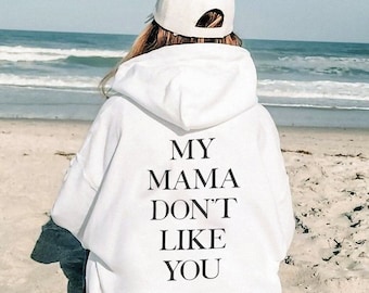 Ma maman ne t'aime pas Sweat à capuche Justin Bieber Sweat à capuche Concert Mots au dos But tournée Merch esthétique Cadeau fête des Mères