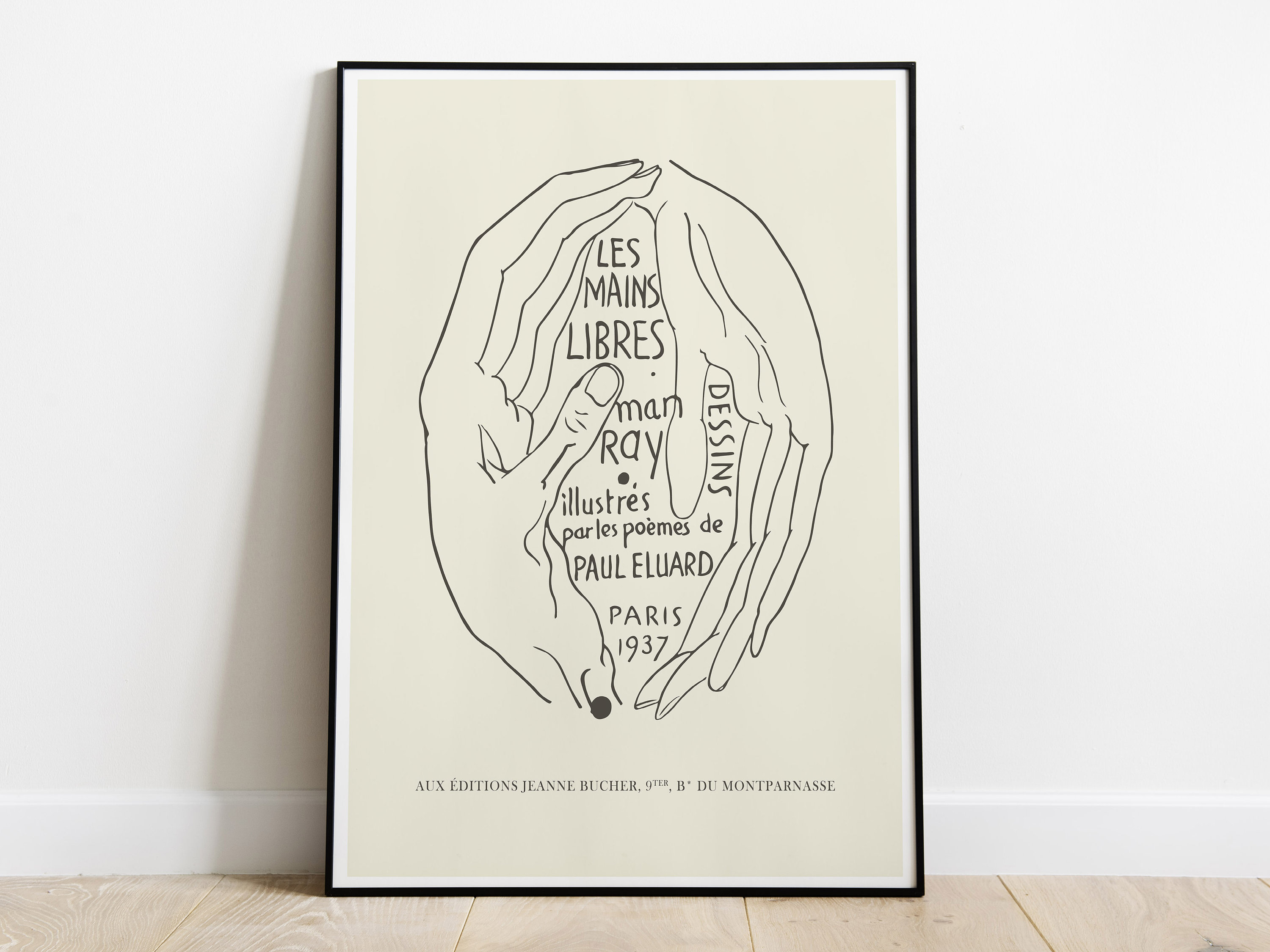 Les Mains Libres Poster Man Ray Art Trendy French Print Boho - Etsy