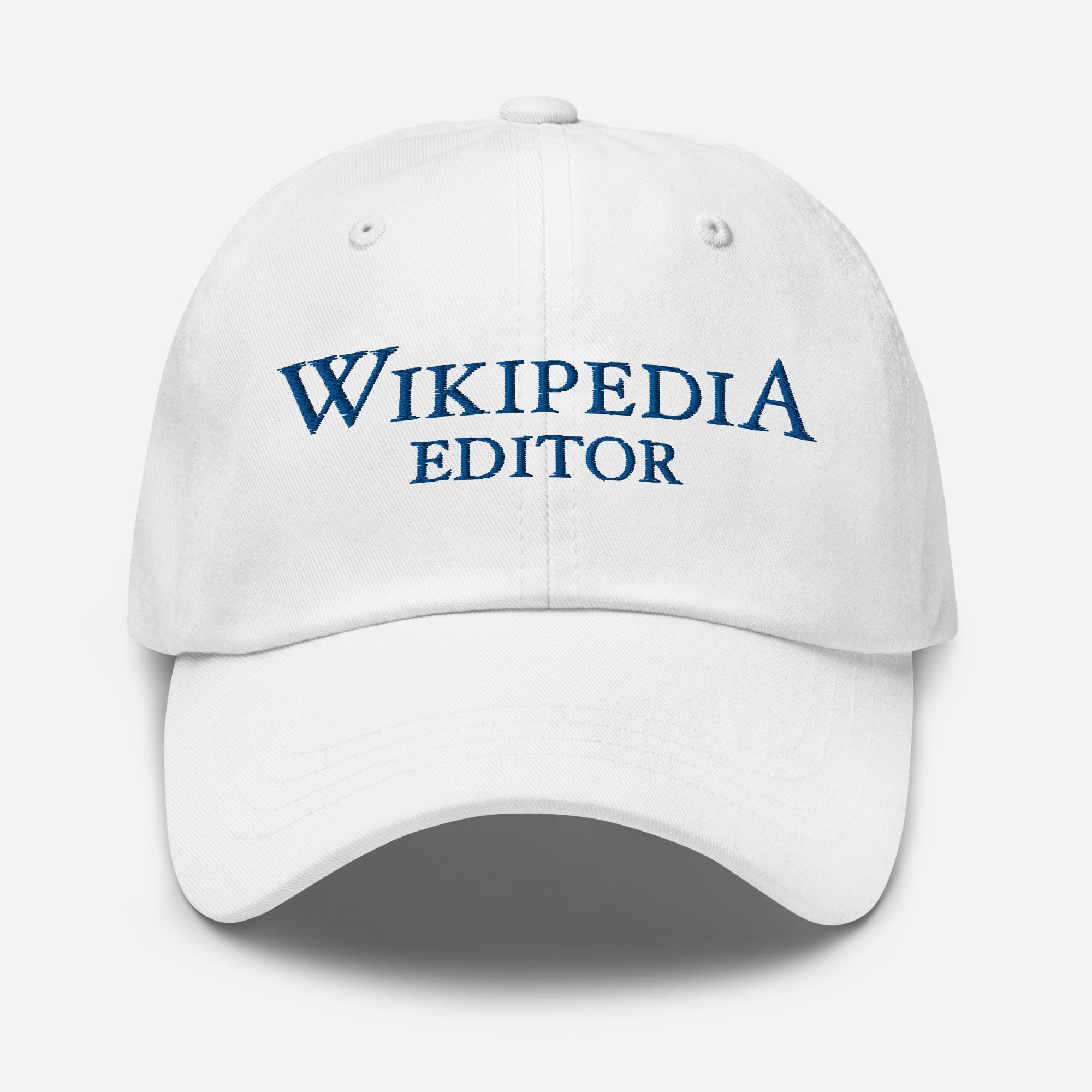 Funny Wikipedia Editor Baseball Cap Meme Hat Internet Nerdy Gifts Geek ...