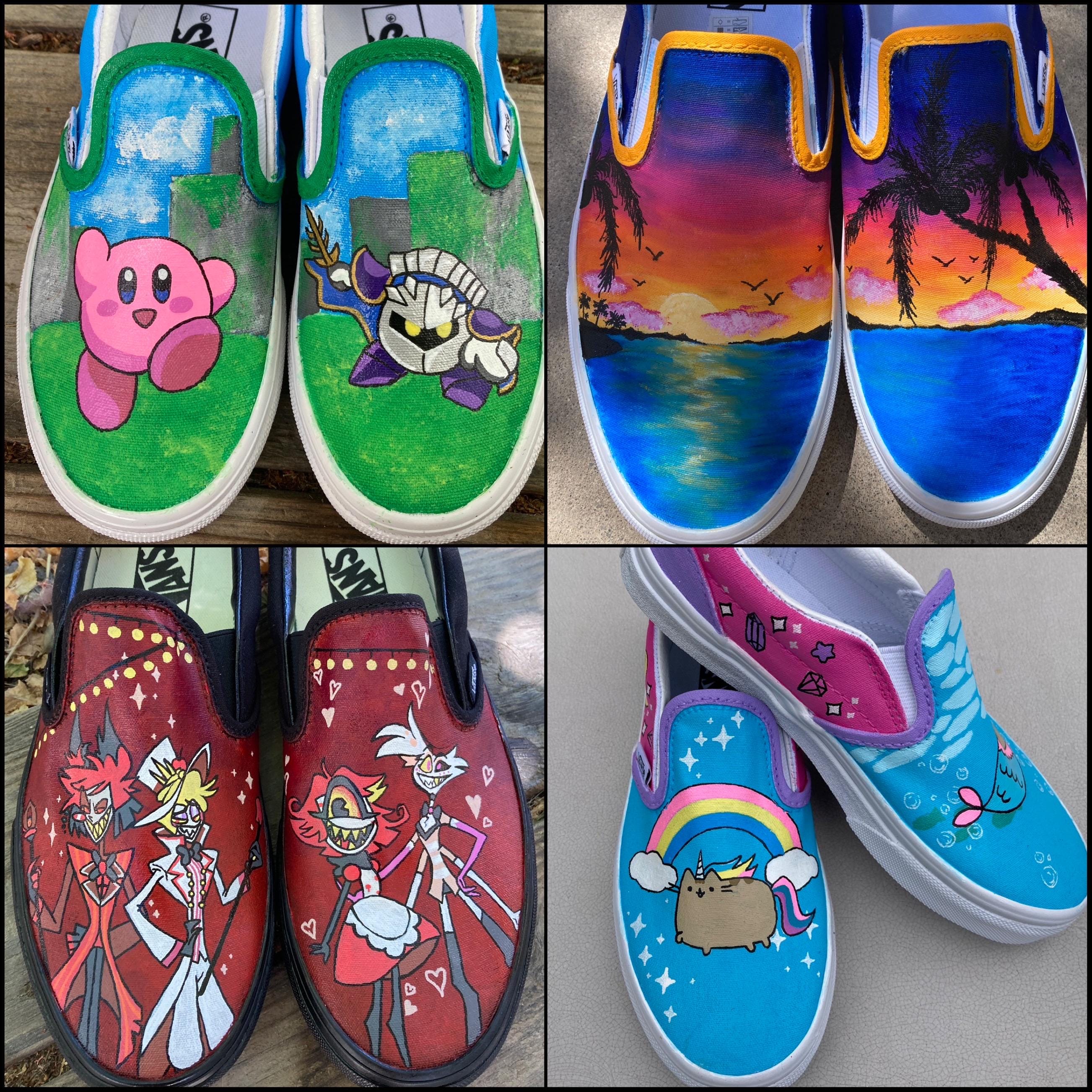 Custom Handpainted Vans - Ali M. Williams Custom Thermal Hand Painted Vans (Womens) main image 2