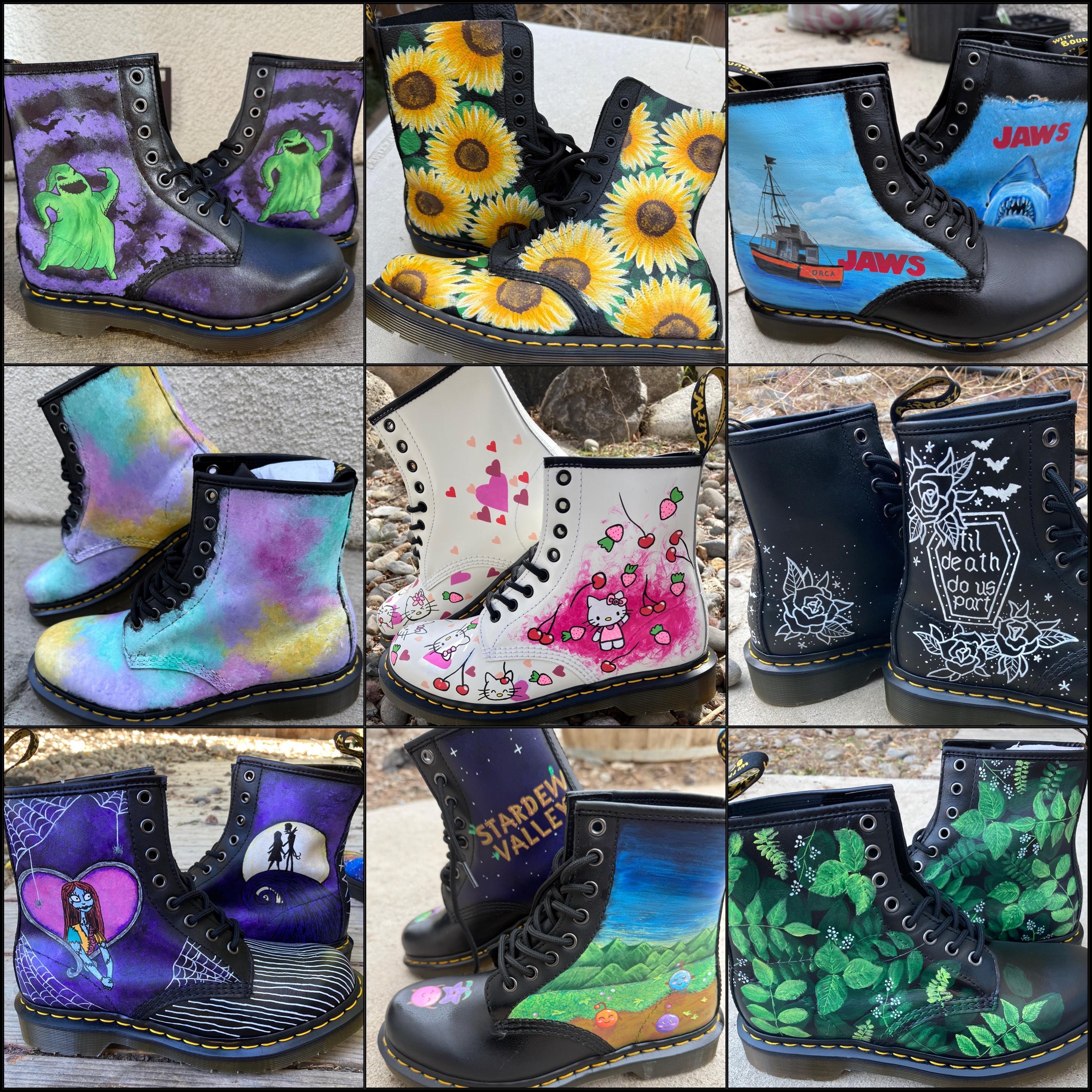 Custom Painted Dr. Martens 1460s / Personalized Handpainted Shoes