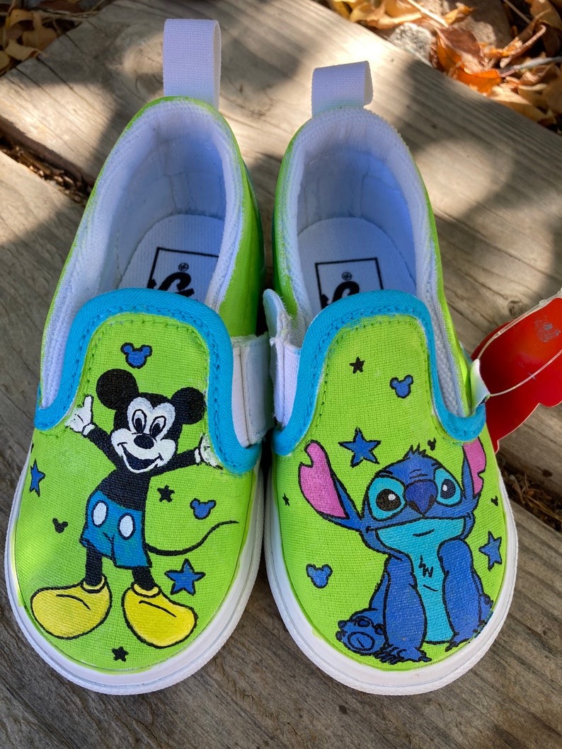 Custom Painted Kids Vans Personalized Boys Girls Shoes / Slip-Ons / Sneakers / birthday gifts for her him READ DESCRIPTION image 5