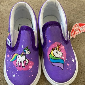 Custom Painted Kids Vans Personalized Boys Girls Shoes / Slip-Ons / Sneakers / birthday gifts for her him READ DESCRIPTION image 8