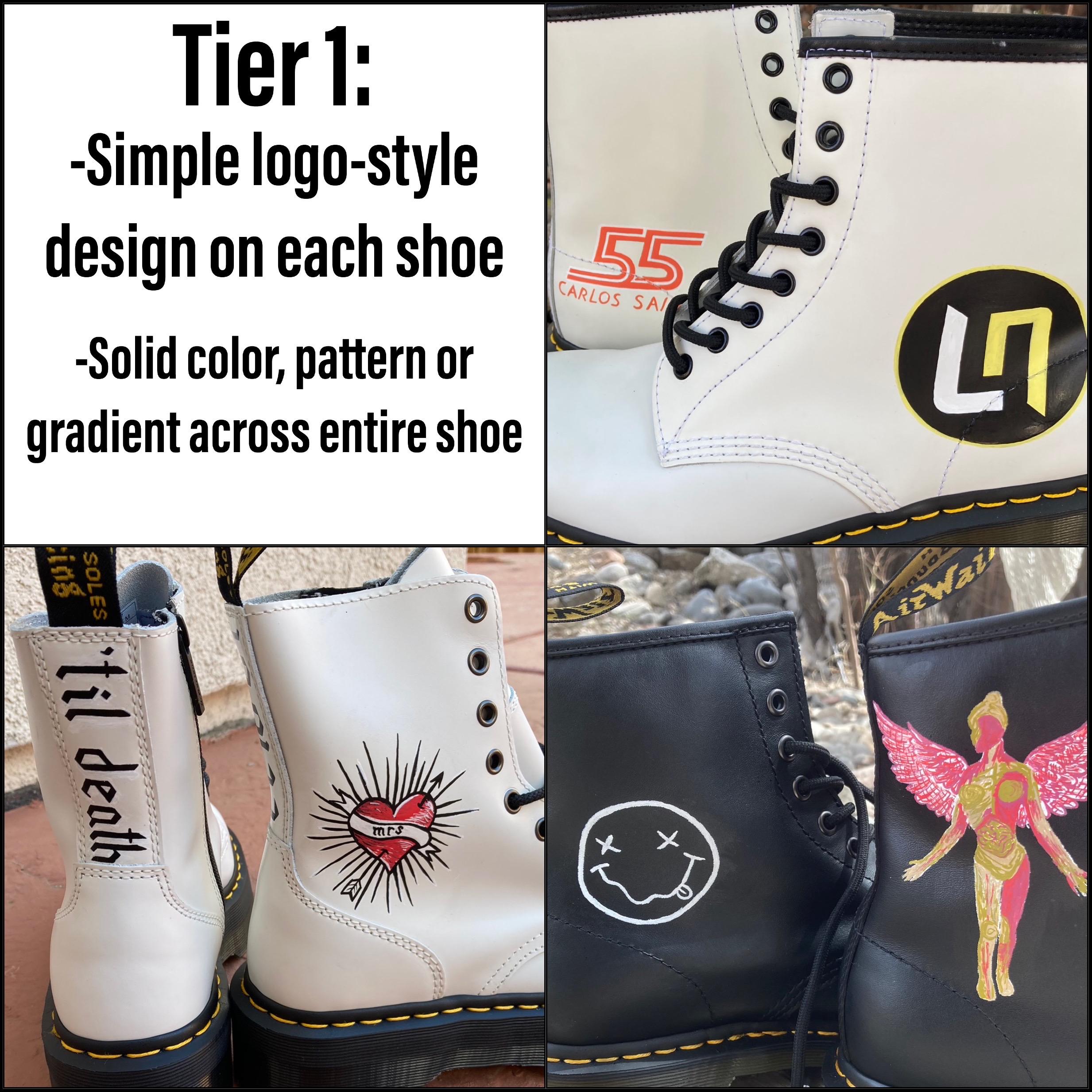 Custom Painted Dr. Martens Jadon Platforms // Personalized Shoes