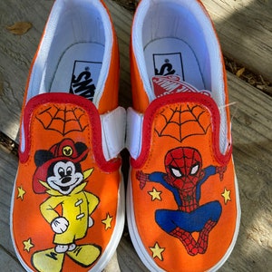 Custom Painted Kids Vans Personalized Boys Girls Shoes / Slip-Ons / Sneakers / birthday gifts for her him READ DESCRIPTION image 7