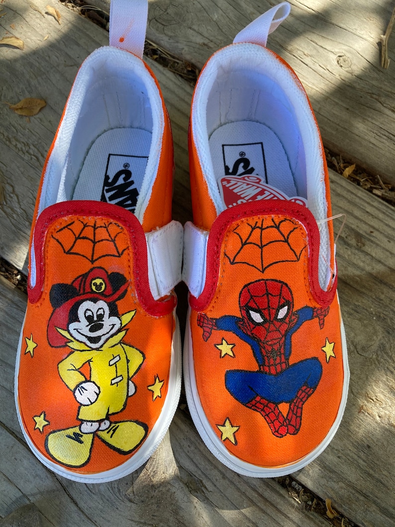 Custom Painted Kids Vans Personalized Boys Girls Shoes / Slip-Ons / Sneakers / birthday gifts for her him READ DESCRIPTION image 7