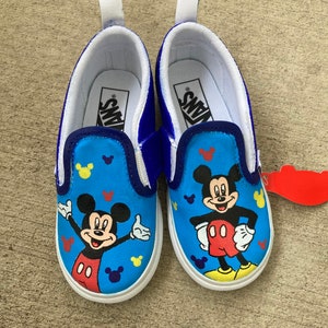 Custom Painted Kids Vans Personalized Boys Girls Shoes / Slip-Ons / Sneakers / birthday gifts for her him READ DESCRIPTION image 4