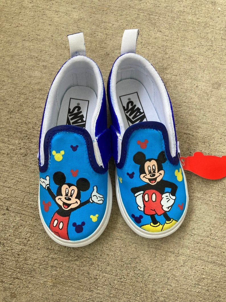 Custom Painted Kids Vans Personalized Boys Girls Shoes / Slip-Ons / Sneakers / birthday gifts for her him READ DESCRIPTION image 4