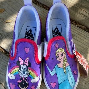 Custom Painted Kids Vans Personalized Boys Girls Shoes / Slip-Ons / Sneakers / birthday gifts for her him READ DESCRIPTION image 10