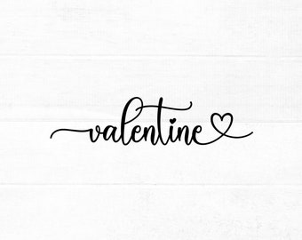 Valentine SVG cut file for cricut and silhouette with heart detail | Valentine's Day SVG, PNG, eps, dxf
