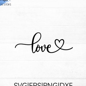 Fichier de coupe SVG d&#39;amour pour cricut et silhouette avec détail coeur | Saint-Valentin SVG, PNG, eps, dxf