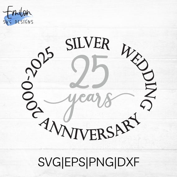 EVOLVE to LOVE-20 years Anniversary BES… Silver Wedding Anniversary SVG Cut File for Cricut and