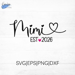 Mimi Word Art Svg - Etsy