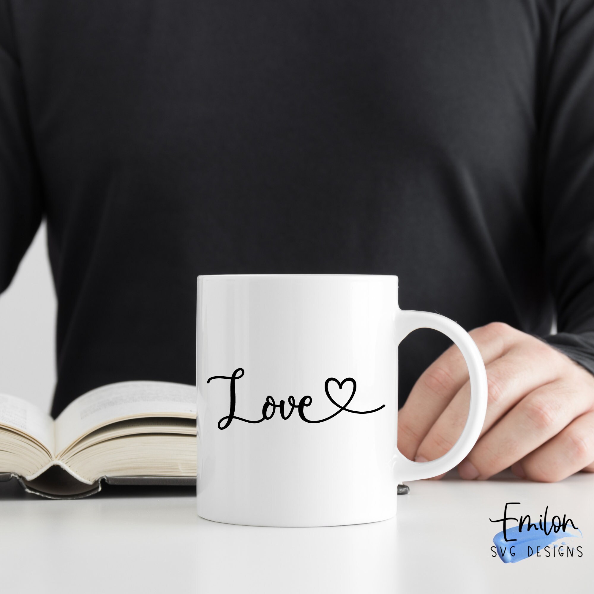 Love SVG Cut File for Cricut and Silhouette With Heart Detail ...
