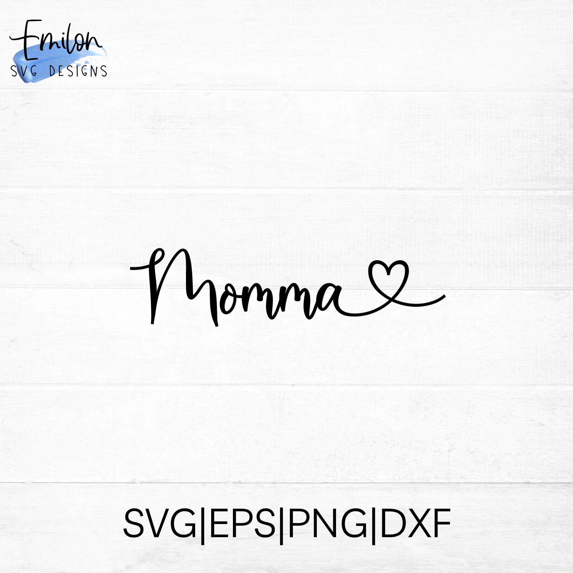 Momma Pattern Svg Momma SVG Cut File for Cricut and Silhouette With Heart Detail, PNG ...