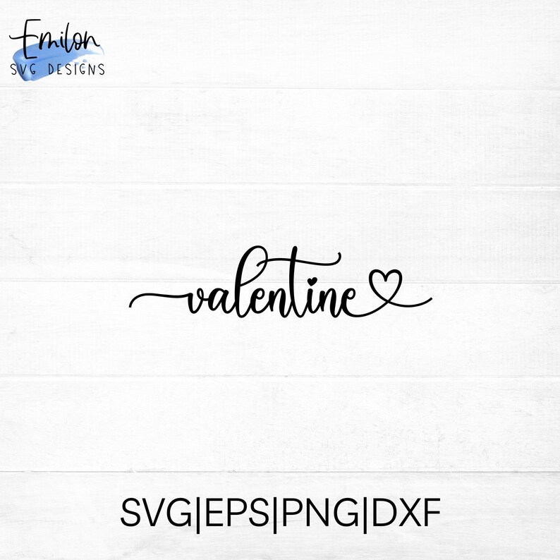 Valentine SVG Cut File for Cricut and Silhouette With Heart Detail ...