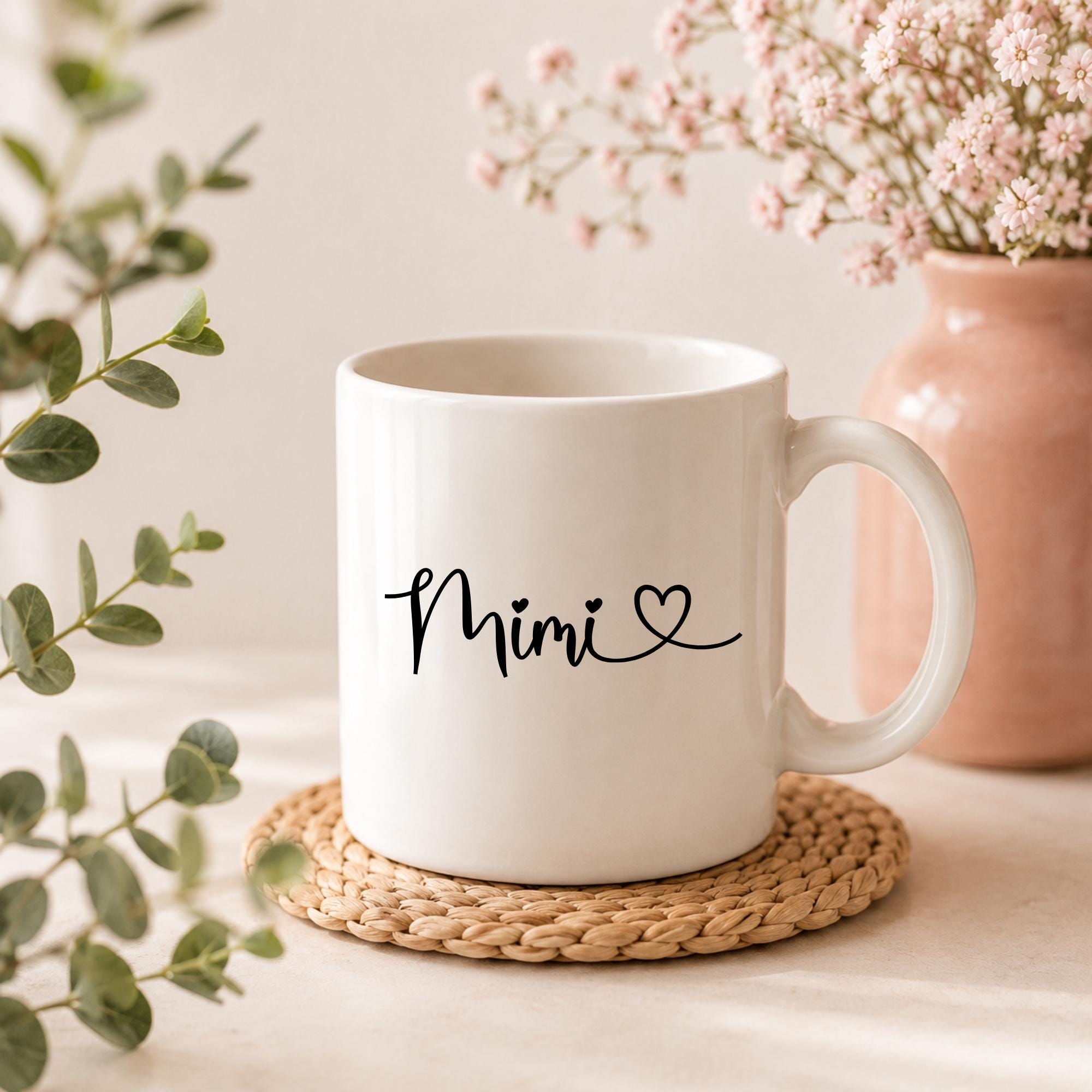 Mimi SVG Cut File for Cricut and Silhouette With Heart Detail, PNG