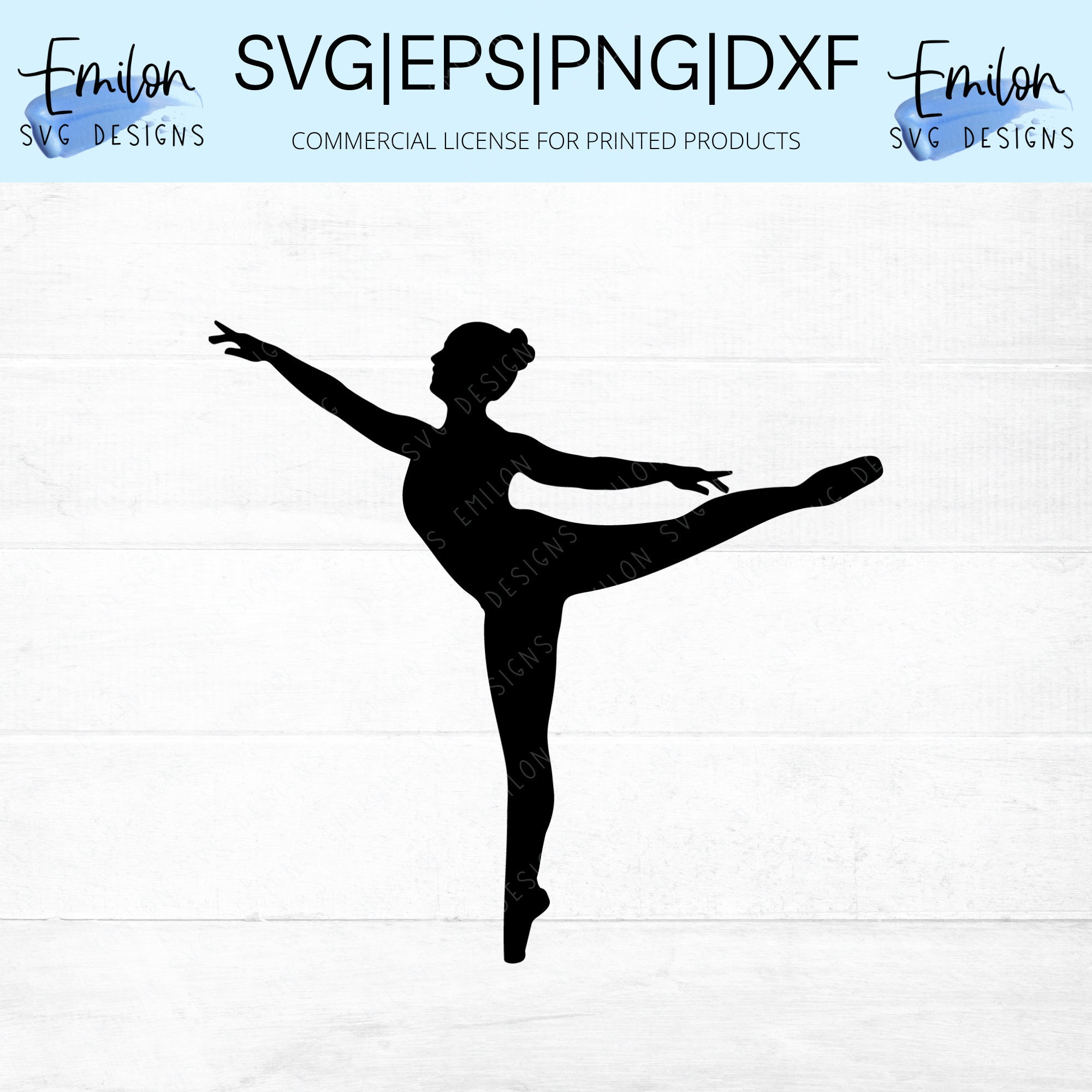 Hand Drawn Ballet Svg File For Cricut Svg Ballet Svg Silhouette Svg