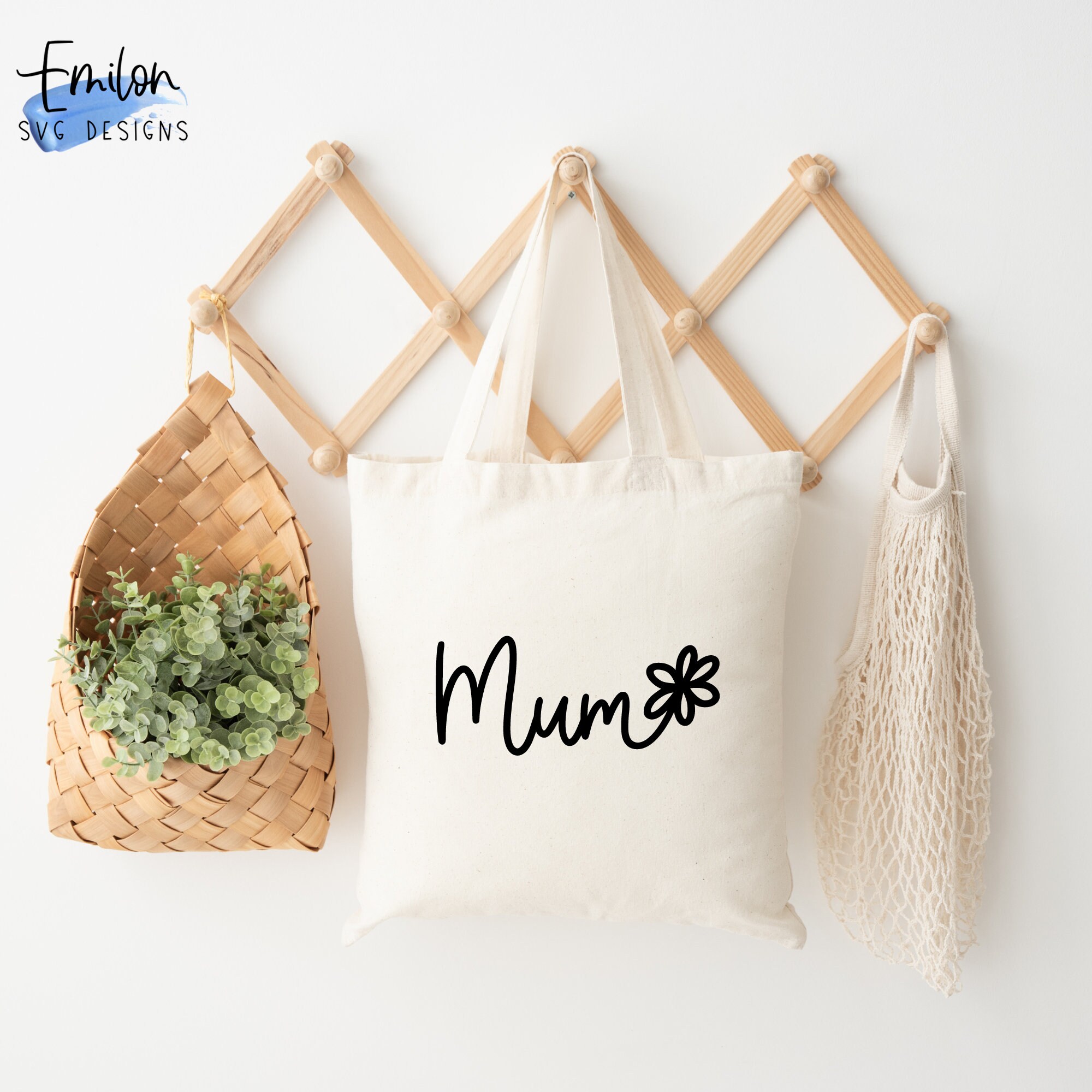 Mum SVG Cut File for Cricut and Silhouette With Flower