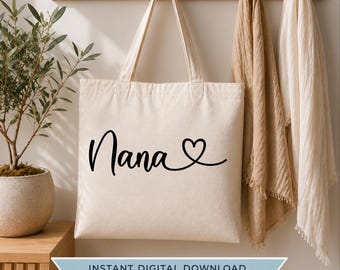 Mimi SVG Cut File for Cricut and Silhouette With Heart Detail, PNG