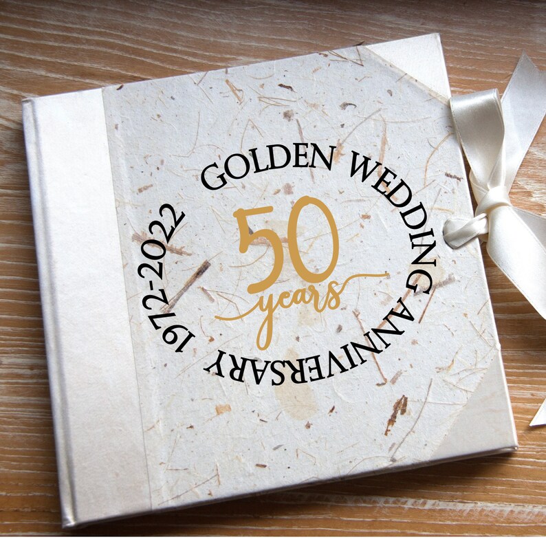 Golden Wedding Anniversary SVG 50 Years 1972 2022 Cut File | Etsy