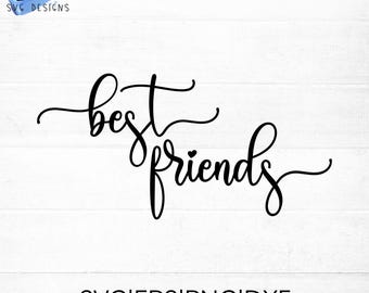 Best Friends SVG cut file for cricut and silhouette PNG, EPS, dxf