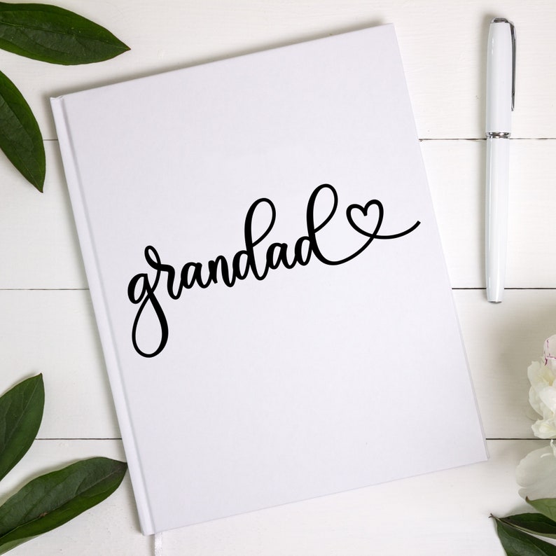 Grandad SVG Cut File for Cricut and Silhouette With Heart Detail, PNG ...
