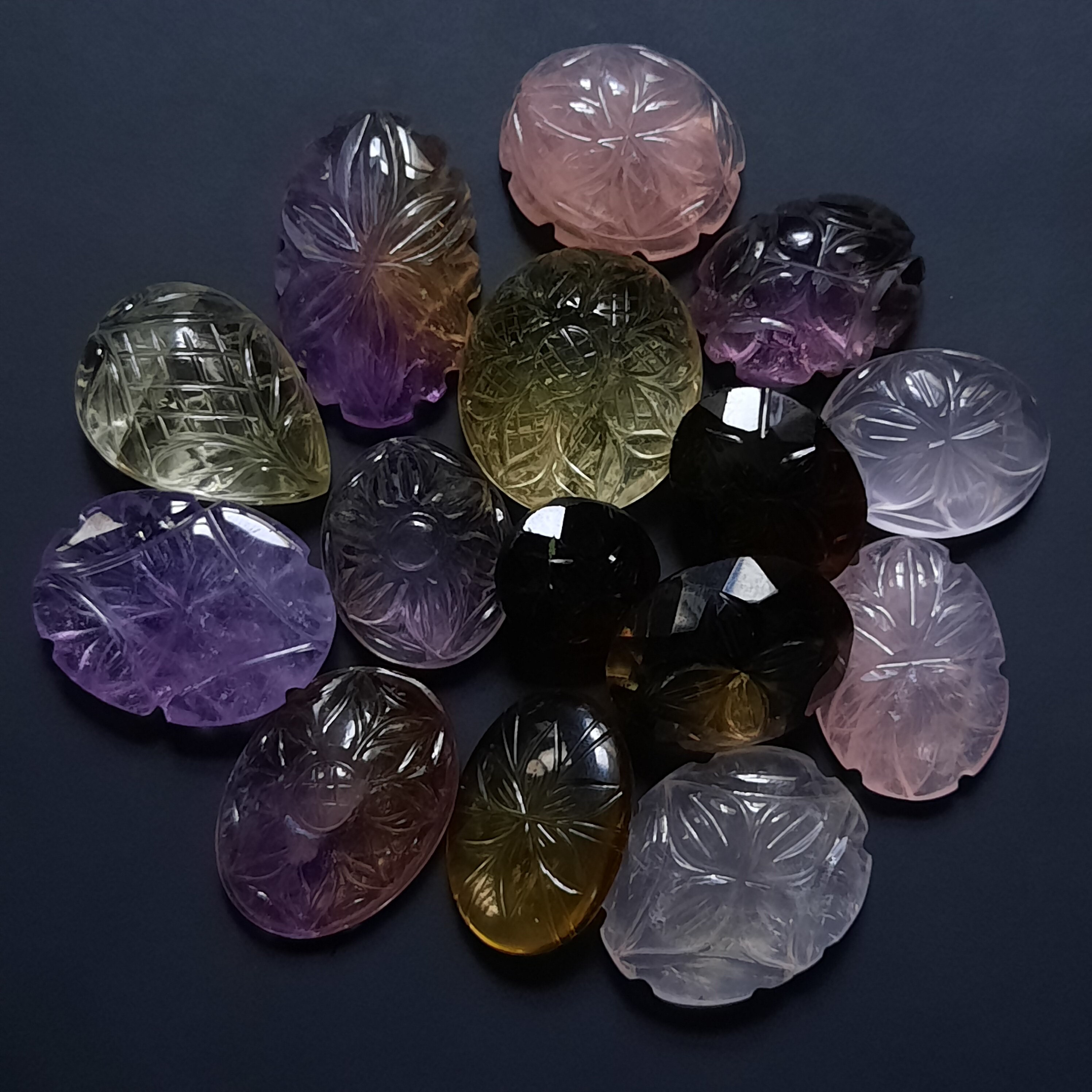 Best Quality Mix Lot Carving Gemstone Cabochon Gemstone Etsy