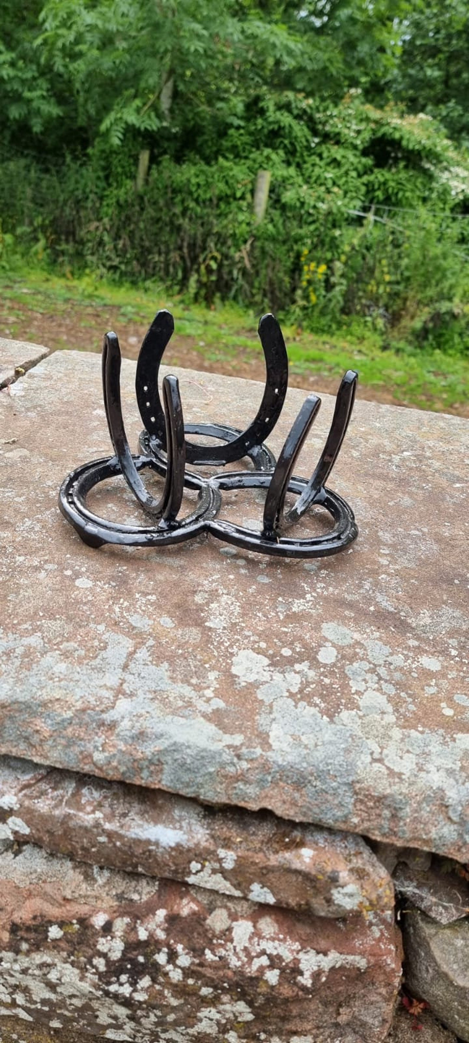 Horseshoe Plant Pot Holder Etsy UK