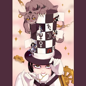 Stampa artistica opaca 5x7/Cartolina -// Macchinazioni // Alice di American McGee
