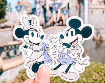 Mickey and Minnie 100th Anniversary Stickers | Disney 100 | Disney Sticker | Handmade Waterproof Sticker | Mickey Sticker