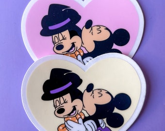 Mickey and Minnie Halloween Sticker | Disney Sticker | Mickey Mouse Sticker | Halloween Sticker