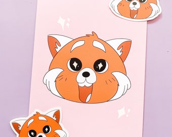 Turning Red Panda PostCard