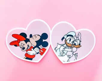 Disney Couples Sticker | Mickey Minnie and Donald Daisy | Disney Sticker | Handmade Waterproof Sticker | Mickey Sticker