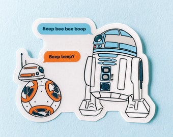 Star Wars Droids Sticker | Disney Sticker | Mickey sticker | R2D2 sticker