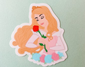 Sleeping Beauty Sticker | Disney Sticker | Handmade Waterproof Sticker | Mickey Sticker