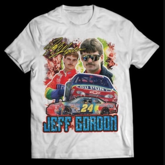 Jeff Gordon 90s Nascar Tee Shirt Rock 