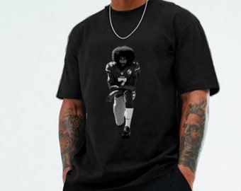 Support Colin Kaepernick Ladies T-Shirt PUSHING BLACK #IMSTILLWITHKAP