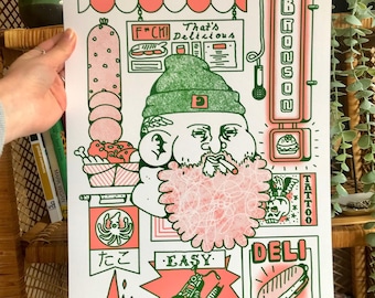 Action bronson A3 Giclee print
