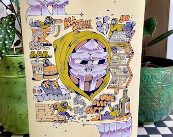 MF DOOM A3 Giclee print