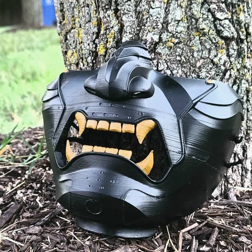 Ghost of Tsushima Wolf Mask Etsy