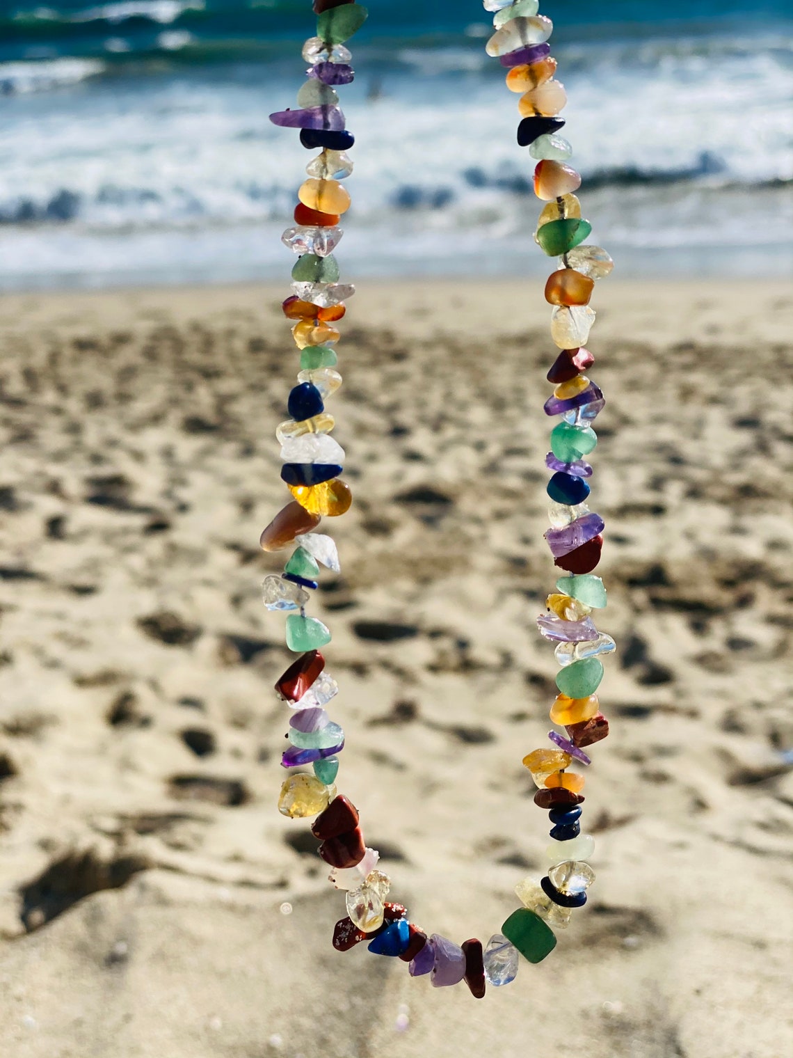 Crystal Beads Necklace Earrings and Bracelet Etsy UK