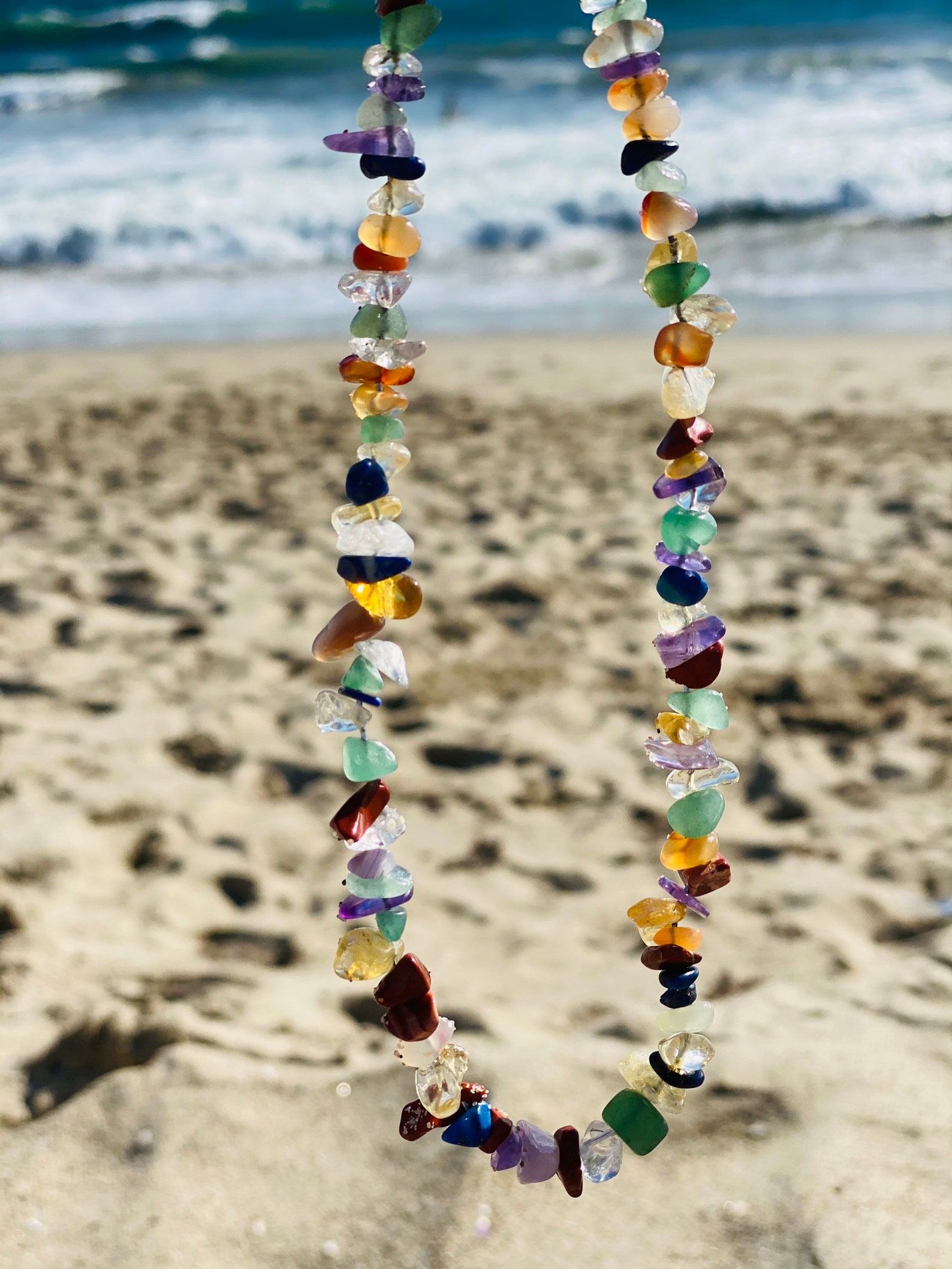 Crystal Beads Necklace Earrings and Bracelet Etsy UK