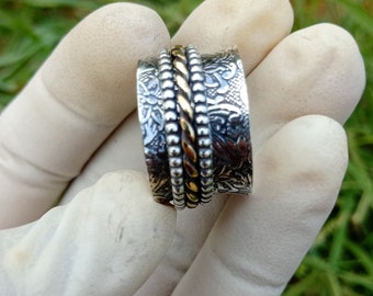 Spinner Ring, 925 Sterling Silver, Statement Ring, Worry Spinner Ring, 925 Sterling Silver, Statement Ring, Worry