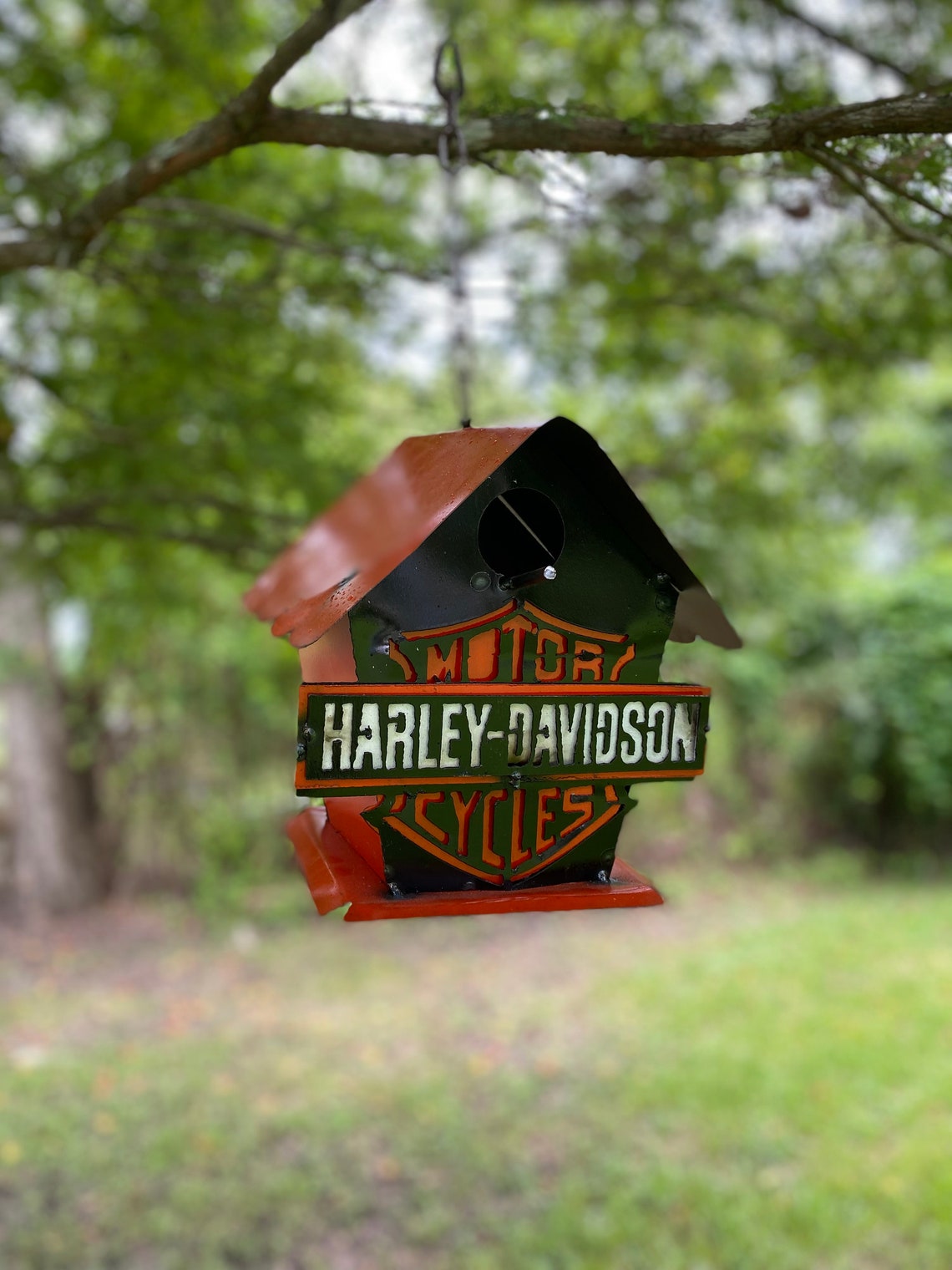 Harley Davidson Bird House Etsy