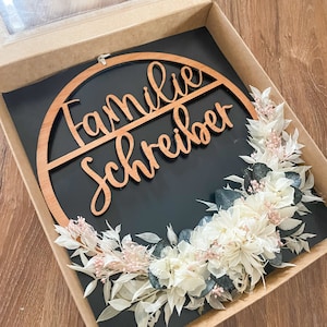 Türkranz/-schild für Familie als Hochzeitsgeschenk, Geburtstagsgeschenk oder zur Deko